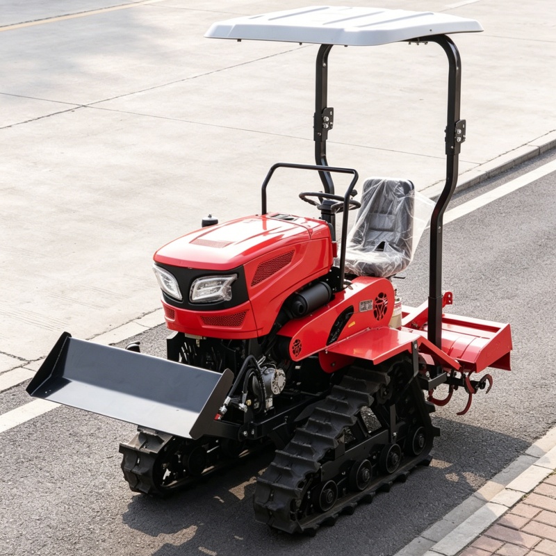 Agriculture Farming Tractor - Motoculteur rotatif sur chenilles personnalisé 2026,
