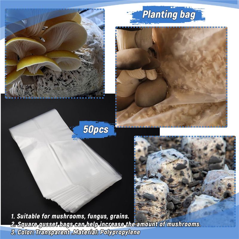 ABSJ-50Pcs Sacs de culture de  - Mushroom Spawn Bag avis et prix